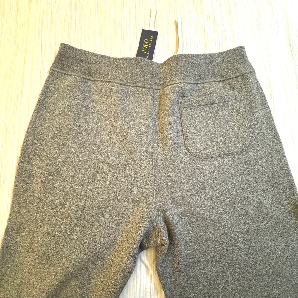 Polo Ralph Lauren Classic Full-Zip Fleece Sweatsuit Ash Grey Heather Black Pony - Picture 11 of 16
